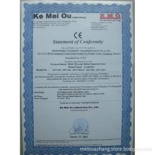 Needle Metal Detector for Food industry GRT-7500